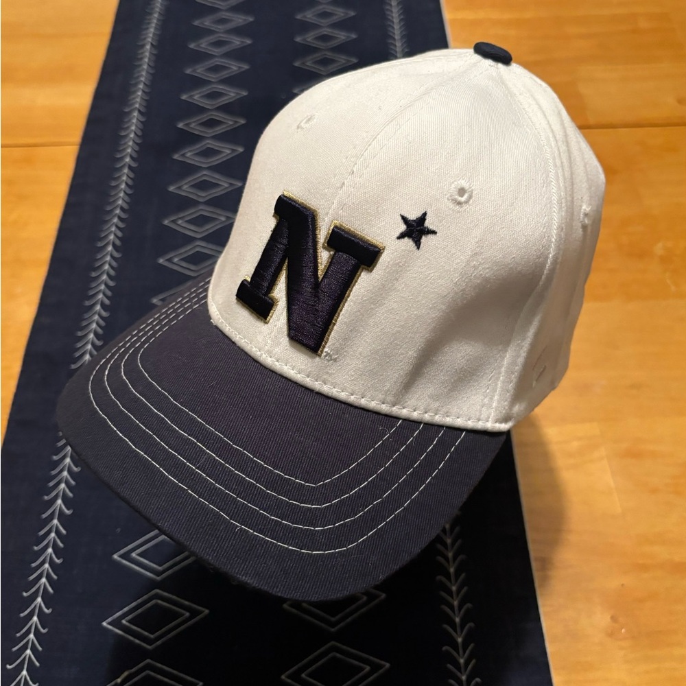Navy Blue and White Cap with N Logo